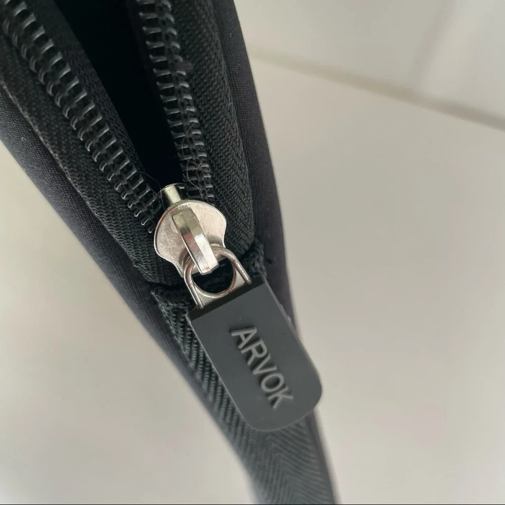 Foam Black Zippered Laptop Case by ARVOK